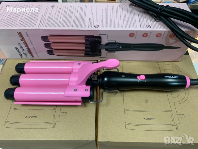 Ретро преса до 210°С / Ретро преса с 3 цилиндъра х 25мм., снимка 4 - Преси за коса - 51176906