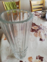 Стъклена стара ваза, снимка 11