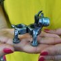Питбул метален скрап арт. ръчна изработка на куче от рециклирани метални части , снимка 4