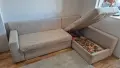Диван лежанка + табуретка и възглавници, снимка 6