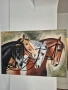 Ретро картина „Конете на фараона“ – рисувана върху платно (60х40 см) ​, снимка 8