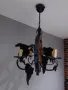Полилей - Битов стил - метал и масивна фървесина , снимка 3