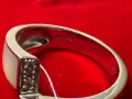 Златен пръстен 5.39гр.18К с диамант(бяло злато)+сертификат, снимка 3
