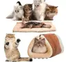 2в1 Легло за домашни любимци Kitty Shack – Термо тунел и постелка, снимка 1