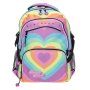 Ученическа раница с LED ринг, Unkeeper, Tik Tok Heartshapeр, Дъга  , снимка 2