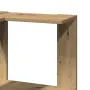 vidaXL Ъглова етажерка 5 нива дъб артизан 50x50x179 см инженерно дърво, снимка 7
