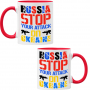 Чаша RUSSIA STOP YOUR ATTACK ON UKRAINE, снимка 5