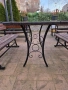 Маси и пейки от ковано желязо и дърво използвани , снимка 2