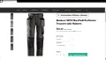 Snickers 3212 Dura Twill Craftsmen Trousers With Holsters W 33 / L 30 - M работен панталон W4-283, снимка 2