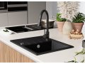 Кухненска мивка от Гранит модел Милано 620 x 500 mm графит, снимка 6