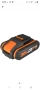Комплект батерия и зарядно устройство WORX WA3601, 20V, 2Ah, снимка 5