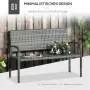 Градинска пейка Outsunny, ратанова имитация, снимка 6