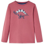 Детска тениска с дълъг ръкав, тъмночервена, 116（SKU:12866, снимка 1 - Детски тениски и потници - 44788868