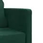 vidaXL Подов разтегателен диван 2-в-1 тъмнозелен 122x204x55 см кадифе, снимка 9