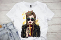 Дамска тениска Motif с цветна щампа жена / Fashion Queen / Style / Мода, снимка 1