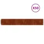 vidaXL Градински кантове 10 бр 15x103 см гъвкави кортенова стомана, снимка 1