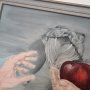 "Изкушение" - авторска картина с маслени бои, снимка 4