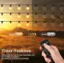 LED външен гирлянд JEYMORKEY, 30 метра, външни градински светлини, 40+2 LED крушки, IP44 , снимка 2