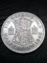 1/2 кoрона 1946 година Англия сребро, снимка 1