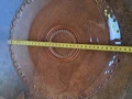 стъклен поднос цветно розово стъкло     26/2, снимка 7