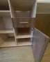 Практичен помощен шкаф / етажерка с чекмедже и шкафче (двуцветен), снимка 3