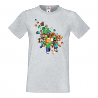 Мъжка тениска майнкрафт Minecraft 3,Minecraft,Игра,Забавление,подарък,Изненада,Рожден Ден., снимка 8 - Тениски - 36495038