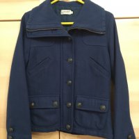 Дамско/тийнеджърско тъмносиньо късо палто Ichi, размер 34/S, снимка 1 - Палта, манта - 38974628