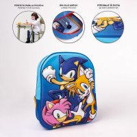 Детска раница Sonic The Hedgehog 3D – 31cm 8445484299922, снимка 4 - Раници - 41801674