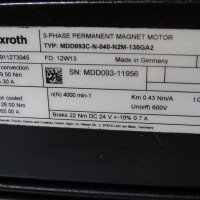 Правотоков ел.двигател Rexroth MDD093C-N-040 permanent magnet motor, снимка 4 - Електродвигатели - 39230330