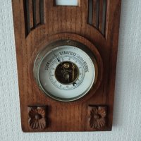 Старинен Немски барометър и термометър, снимка 2 - Антикварни и старинни предмети - 42597923