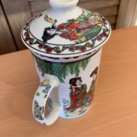 Керамична чаша за чай филтър и капаче-China, снимка 5 - Антикварни и старинни предмети - 39985413