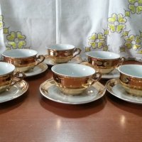 Стар български порцелан чаши за чай , снимка 1 - Антикварни и старинни предмети - 41776219