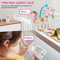 Ново Бебешки монитор с камера и аудио 3.5 HD екран/Нощно виждане/Бебе , снимка 4 - Друга електроника - 41327719