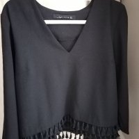 Дамски черни блузи , снимка 1 - Блузи с дълъг ръкав и пуловери - 41496125