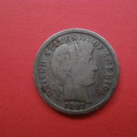 Рядка сребърна монета 1 дайм 1897 САЩ, снимка 3 - Нумизматика и бонистика - 41866690
