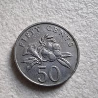 Монети. Сингапур. 1, 10 , 20, 50  цента  и 1 долар., снимка 5 - Нумизматика и бонистика - 39508996