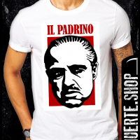 Тениска с щампа IL PADRINO STENCIL, снимка 1 - Тениски - 36330267