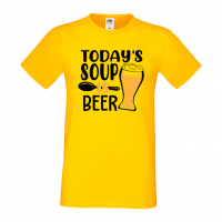 Мъжка тениска Today's soup is beer,Бира,Бирфест,Beerfest,Подарък,Изненада,Рожден Ден, снимка 8 - Тениски - 36389397
