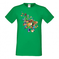 Мъжка тениска майнкрафт Minecraft 3,Minecraft,Игра,Забавление,подарък,Изненада,Рожден Ден., снимка 6 - Тениски - 36495038