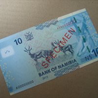 10 долара Намибия 2015 SPECIMEN, снимка 2 - Нумизматика и бонистика - 41181074