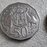  Австралия. Лот .5, 10 ,20, 50 цента .4 бройки. С ликът на Елизабет II , като млада., снимка 2 - Нумизматика и бонистика - 44461706