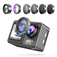 Спортна екшън камера ULTRA HD 4K – 60fps, EIS, допълнителни лещи, макро, WIFI, водоустойчива 30 метр, снимка 3 - Камери - 44512997