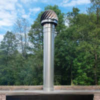 Въртяща Шапка За Комин Вентилационна Инокс Метална Chimney Cowl Spinner 80-350мм, снимка 7 - Железария - 43211915