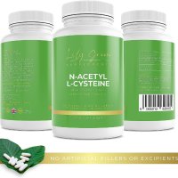 Lily Green N-ацетил цистеин 1200 mg 90 вегански капсули NAC , снимка 2 - Хранителни добавки - 41794616