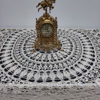 Бронзов настолен часовник за камина и бюро., снимка 1 - Антикварни и старинни предмети - 40379649