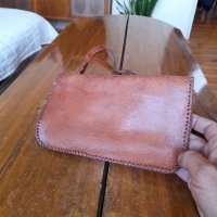 Стара дамска кожена чанта #17, снимка 4 - Антикварни и старинни предмети - 41818215