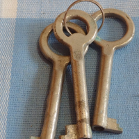 Три стари редки ключа от соца за мебели за КОЛЕКЦИЯ ДЕКОРАЦИЯ БИТОВ КЪТ 33896, снимка 1 - Други ценни предмети - 44791325