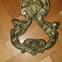 Масивна, бронзова хлопка за врата, снимка 8 - Антикварни и старинни предмети - 42390949