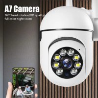 Камера за сигурност 2.4G WIFI камера Външна PTZ скорост Безжична IP камера CCTV 4X цифрово увеличени, снимка 3 - Камери - 41596931