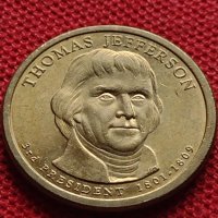 Възпоменателна монета THOMAS JEFFERSON 3 президент на САЩ (1801-1809) за КОЛЕКЦИЯ 37762, снимка 1 - Нумизматика и бонистика - 40764301